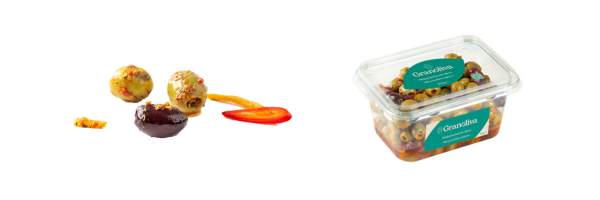 pittig gemarineerde olijven 800g