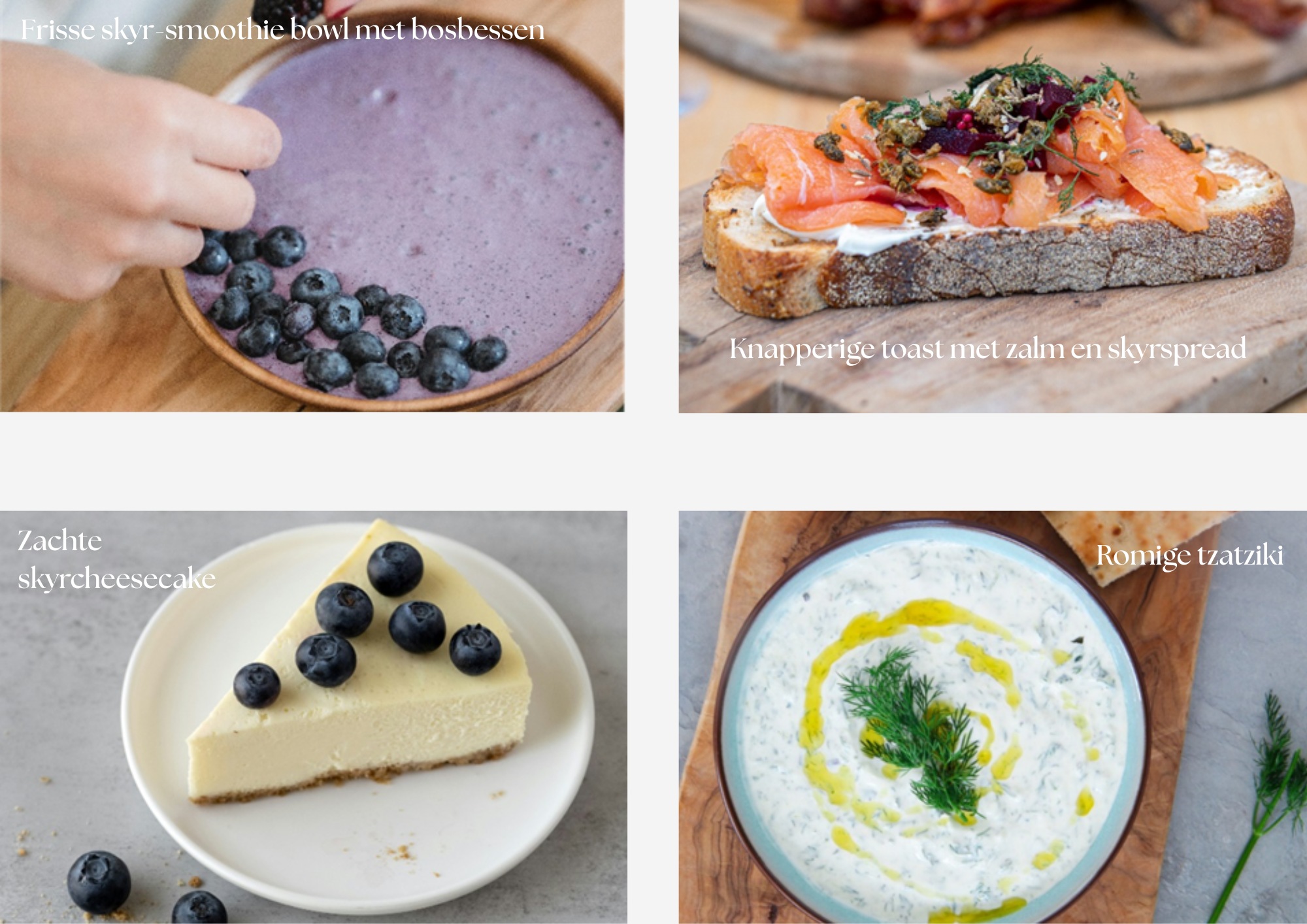 Inspiratie gerechten skyr
