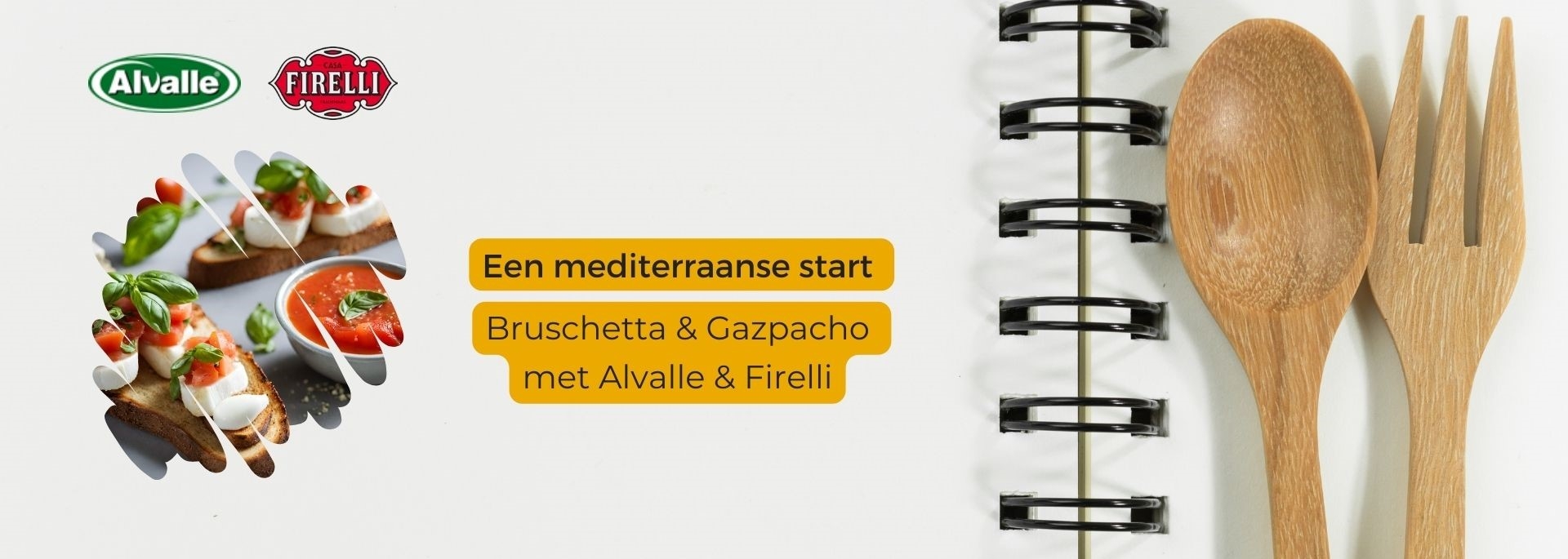 Voorgerecht: gazpacho van Alvalle met bruschetta